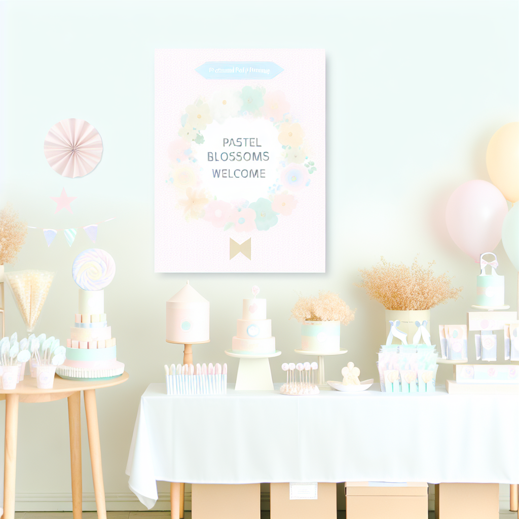 Pastel Blossoms Welcome