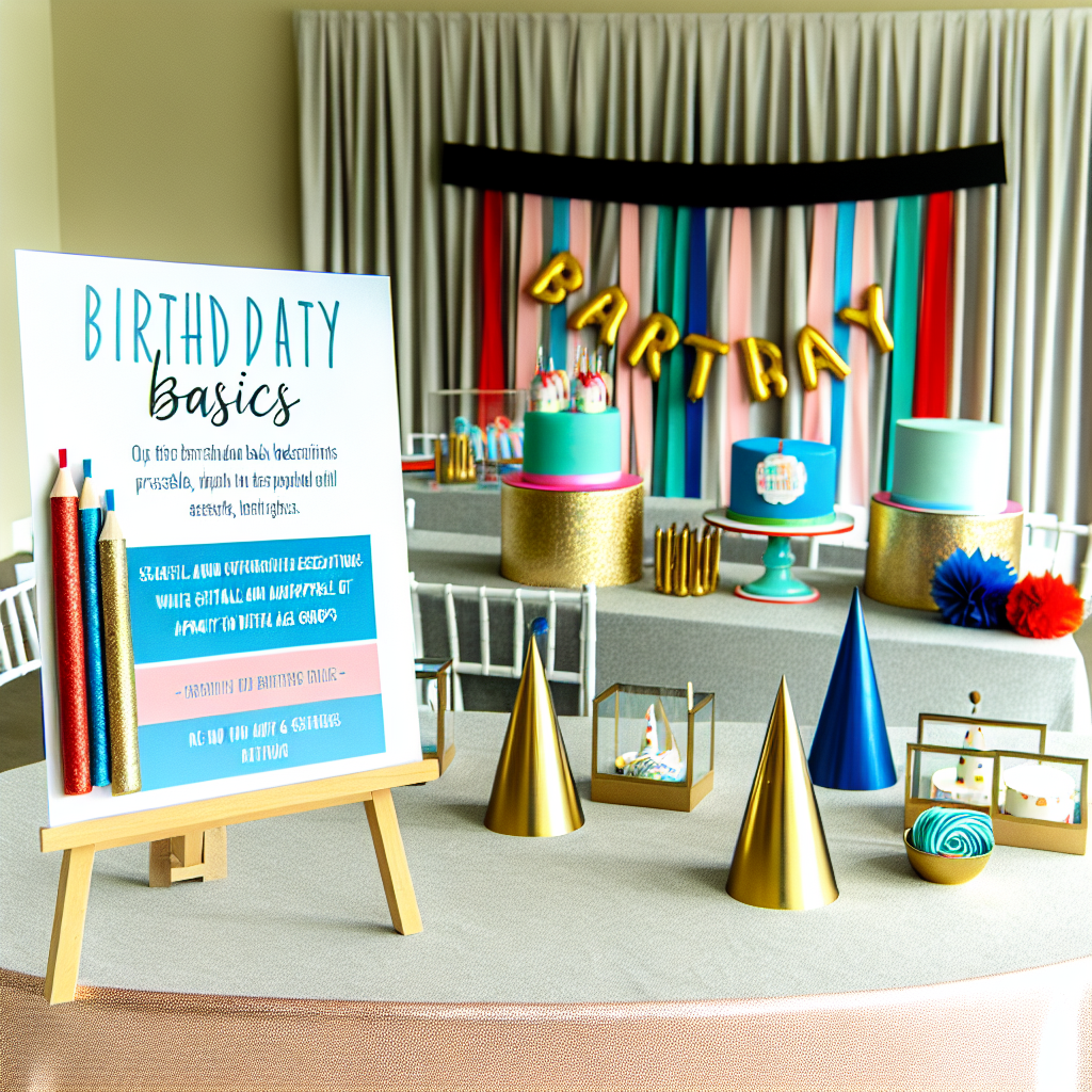 Birthday Bash Basics